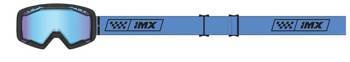 GOGLE IMX ENDURANCE RACE BLACK MATT/ BLUE - SZYBA IRIDIUM BLUE + CLEAR (2 SZYBY W ZESTAWIE)