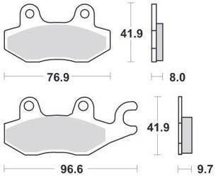 KLOCKI HAMULCOWE SBS 633 RSI