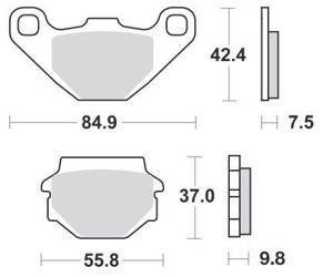 KLOCKI HAMULCOWE SBS 546 SI