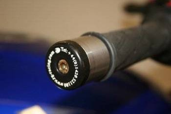 KOŃCÓWKI KIEROWNICY HAYABUSA 97-07, BANDIT, GSX1250FA, V STROM/GS500/GSX1400/GSR600/750 11-, BLACK