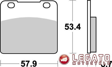 KLOCKI HAMULCOWE SBS 577 HS