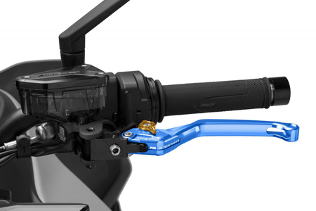 Regulowana dźwignia sprzęgła PUIG 4.0 EVO (bez zawiasu, wymaga adaptera) Niebieski (A) 4220AA