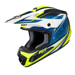 KASK HJC CS-MX II DRIFT WHITE/BLUE/YELLOW