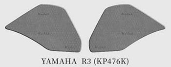 Tank Pad/Tank Grips KEITI Yamaha R3 Black