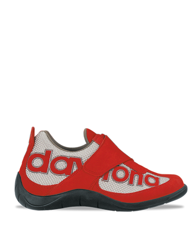 Buty Daytona Moto Fun srebrno-czerwone