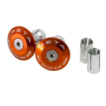 ZETA Końcówka Kierownicy Zaślepka Pomarańczowa 29mm