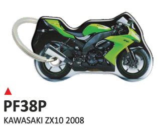 ONEDESIGN Dwustronny wypukły brelok na klucze Kawasaki ZX10 2008