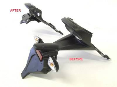 MOCOWANIE TABLICY REJESTRACYJNEJ RG RACING TRIUMPH SPEED TRIPLE 08 BLACK