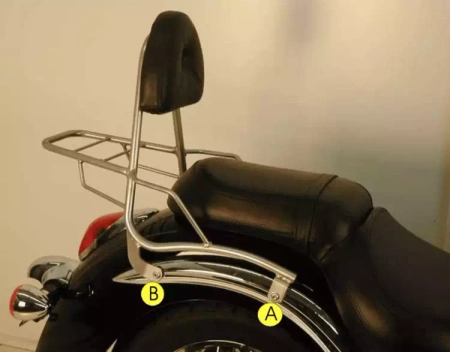 Kawasaki VN 900 Classic/900 Custom/Vulcan sissybar with rack