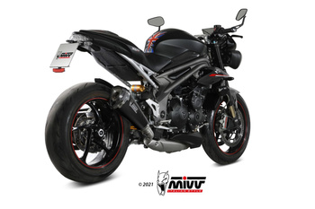 Mivv Tłumik końcowy DELTA RACE CARBON TRIUMPH SPEED TRIPLE 1050 R / S / RS 2018-2020