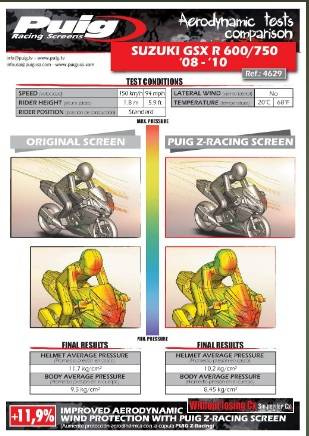 SZYBA SPORTOWA PUIG DO SUZUKI GSX-R600 / 750 08-10