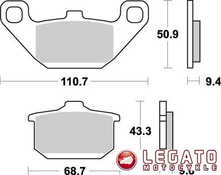KLOCKI HAMULCOWE SBS 557 LS