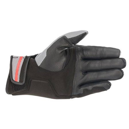 RĘKAWICE ALPINESTARS CHROME ASH GREY BLACK/BRIGHT RED