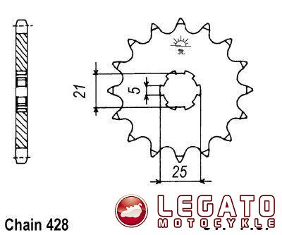 ZĘBATKA NAPĘDOWA JT PRZÓD