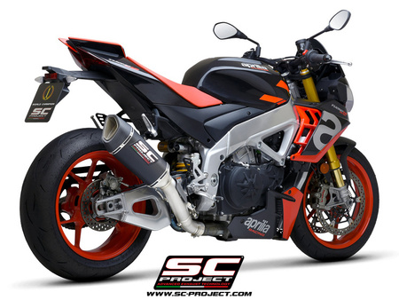 SC-Project tłumik końcowy  końcowy  SC1-R (300mm) Titanium Aprilia Tuono V4 2021-2024