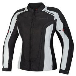 Motocyklowa Kurtka Tekstylna Ozone Edge II Lady Black/Grey