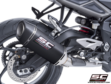 SC-Project układ wydechowy SC1-S carbon Triumph STREET TRIPLE 765 R - RS (2024 – 2025) EURO 5+