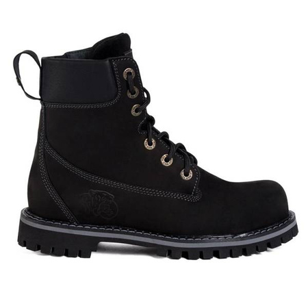 BUTY SKÓRZANE BROGER ALASKA II VINTAGE BLACK
