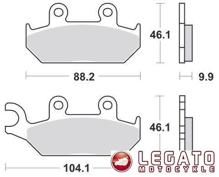 KLOCKI HAMULCOWE SBS 650 HF
