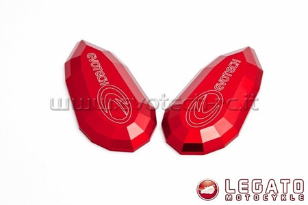 Zaślepki lusterek EVOTECH RC Yamaha czerwone