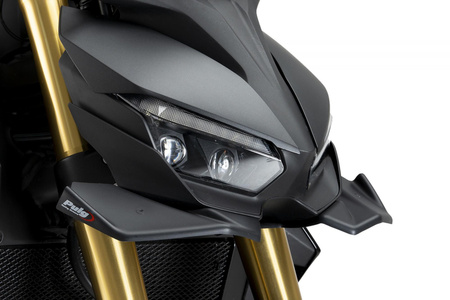 Przednie spoilery dociskowe PUIG do Honda CB1000 Hornet Czarny mat (J) 22383J