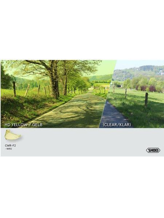 Szyba do kasku Shoei NXR II / X-SPR PRO CWR-F2PN żółta