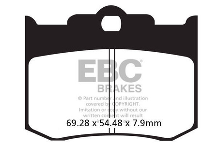 EBC Klocki hamulcowe FA420HH wzmacniane (kpl. na 1 tarcze)