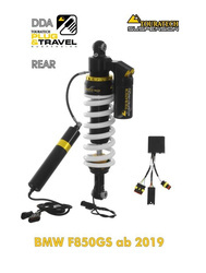 Touratech Suspension “rear” shock absorber for BMW F850GS from 2018 DDA / Plug & Travel