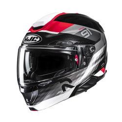 KASK MOTOCYKLOWY HJC RPHA91 MADAL BLACK RED