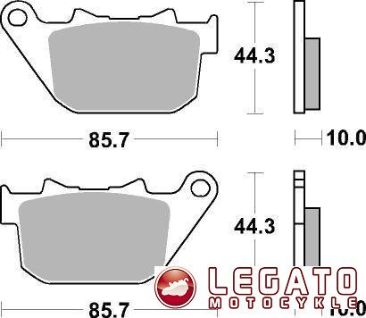 KLOCKI HAMULCOWE SBS 808 LS