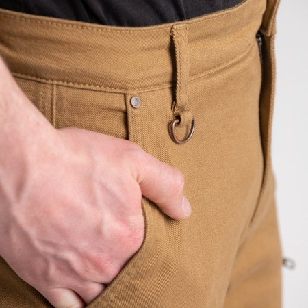 Motocyklowe Spodnie Jeansowe Broger Alaska Caramel