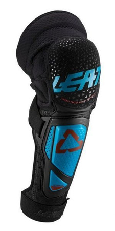 LEATT (2020) NAKOLANNIKI OCHRANIACZE KOLAN 3DF HYBRID EXT BLACK KOLOR CZARNY/NIEBIESKI
