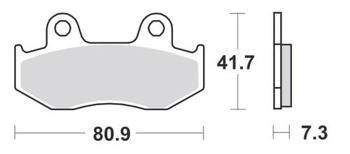 KLOCKI HAMULCOWE SBS 104 MS