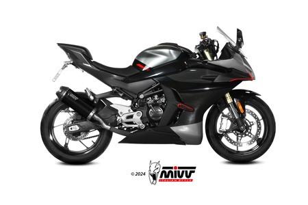 Mivv Tłumik końcowy AK-1 BLACK STAINLESS STEEL WITH CARBON CAP CF MOTO 450SR 2023-2024