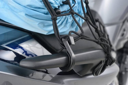 Siatka bagażowa  400x400mm  czarna  z woreczkiem