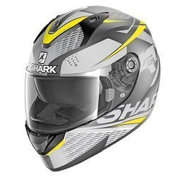 Kask motocyklowy integralny SHARK RIDILL STRATOM kolor czarny/matowy/szary/żółty