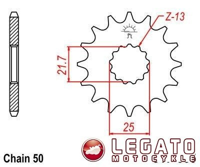 ZĘBATKA NAPĘDOWA JT PRZÓD