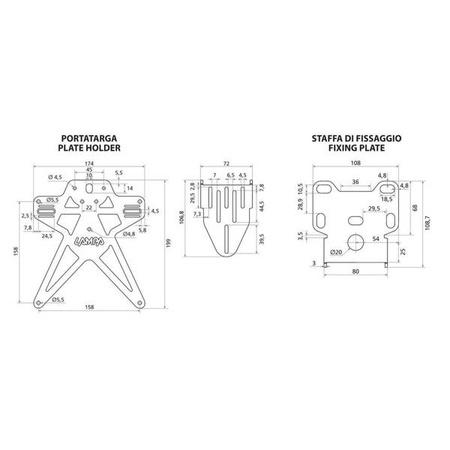 91642 Aero-X Evo 2 uniwersalne mocowanie tablicy z regulacją wysokości i pochylenia