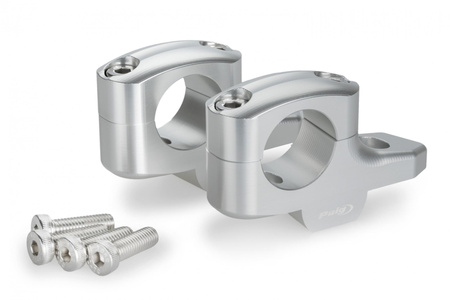 Podwyższenie kierownicy PUIG do BMW R12 (z przesunięciem) Srebrny (P) 22038P