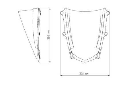 Szyba sportowa PUIG do Yamaha YZF R1 15-19 Przezroczysty (W) 7648W