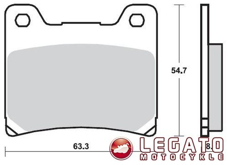 KLOCKI HAMULCOWE SBS 555 DCC