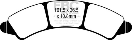 EBC Klocki hamulcowe FA728R (kpl. na 1 tarcze)