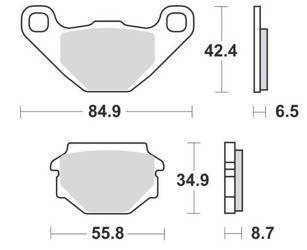 KLOCKI HAMULCOWE SBS 113 CT