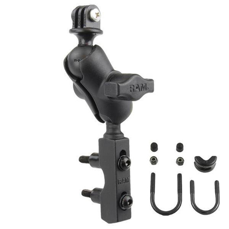 RAM® Podstawa zbiornika hamulca/sprzęgła motocykla z mocowaniem kamery sportowej