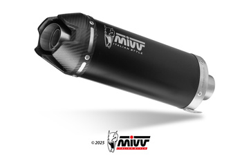 MIVV Układ Wydechowy AK-1 BLACK STAINLESS STEEL WITH CARBON CAP YAMAHA R9 2025