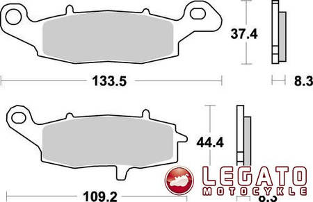 KLOCKI HAMULCOWE SBS 705 RS