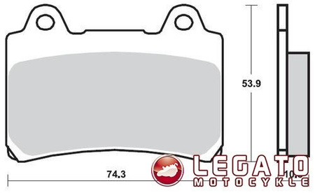 KLOCKI HAMULCOWE SBS 590 DCC