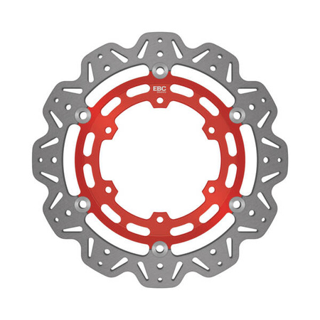 EBC Tarcza hamulcowa motocyklowa VR2128RED VEE, czerwona