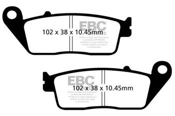 EBC Klocki hamulcowe SFA608HH skuterowe (kpl. na 1 tarcze)