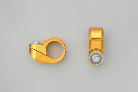 Zestaw zacisków do wspornika kierownicy  22.2mm  złoty